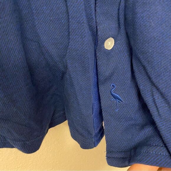 Tailorbyrd Collection navy blue Long sleeve button down shirt 100% cotton-XL - Picture 3 of 7